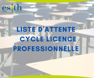 Liste d'attente | Concours Cycle Licence Professionnelle