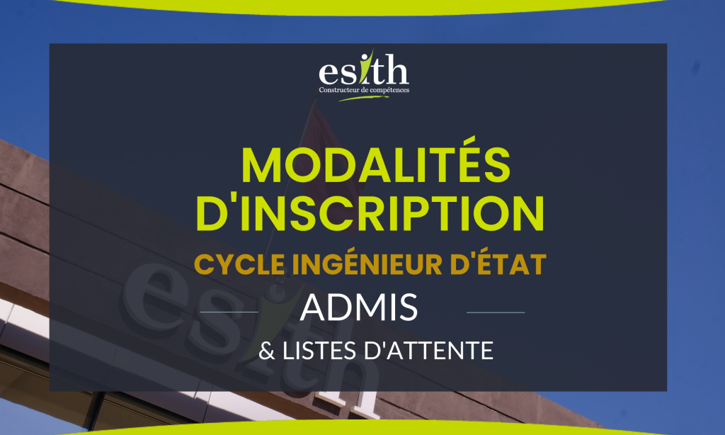 Cycle Ingénieur D'Etat- Modalités D’inscription 2023-2024