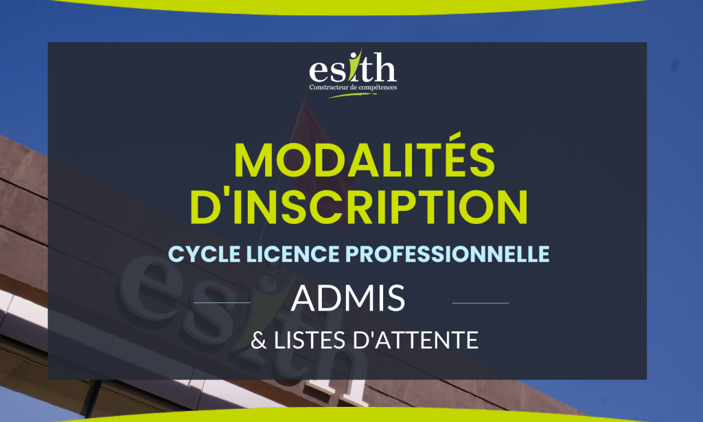 Cycle Licence Professionnelle- Modalités d'inscription 2023-2024